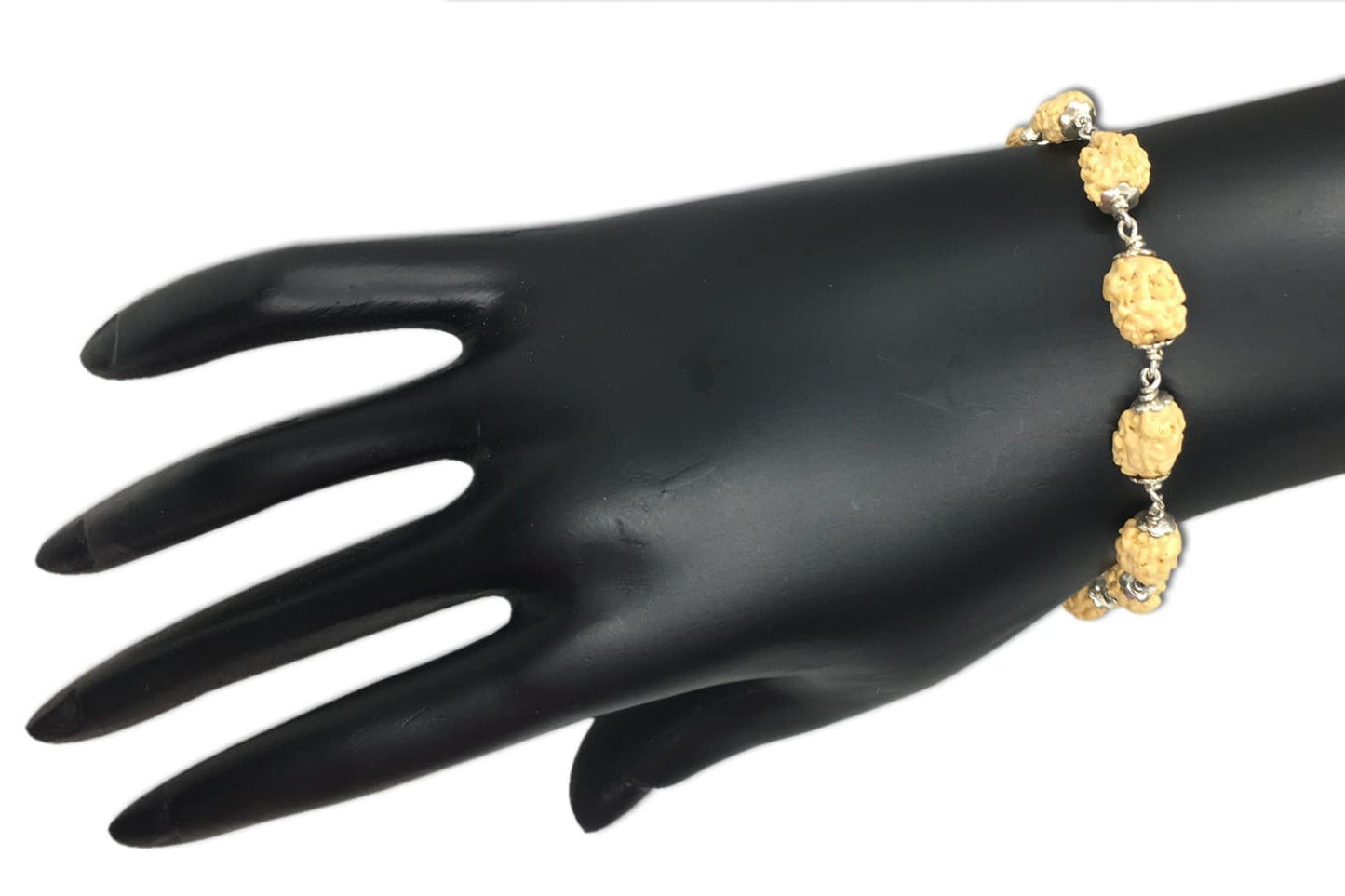 2 Mukhi Indonesian Rudraksha Bracelet In Silver