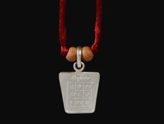Budh (Mercury) Planet Yantra Pendant Pure Silver Activated & Energized Locket