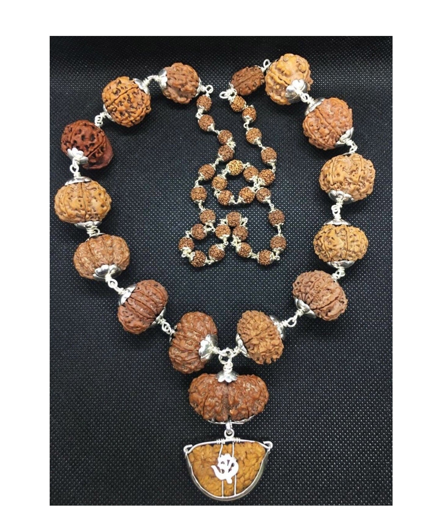 Nepal Siddha Mala (1-14 Mukhi,Ganesh,Gaurishankar) Large Size