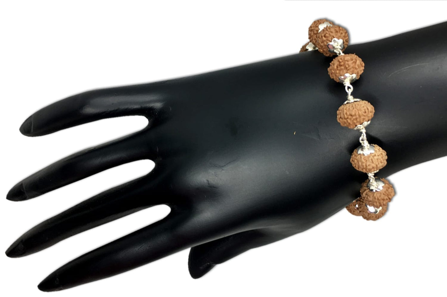 10 Mukhi Indonesian Rudraksha Bracelet In Silver