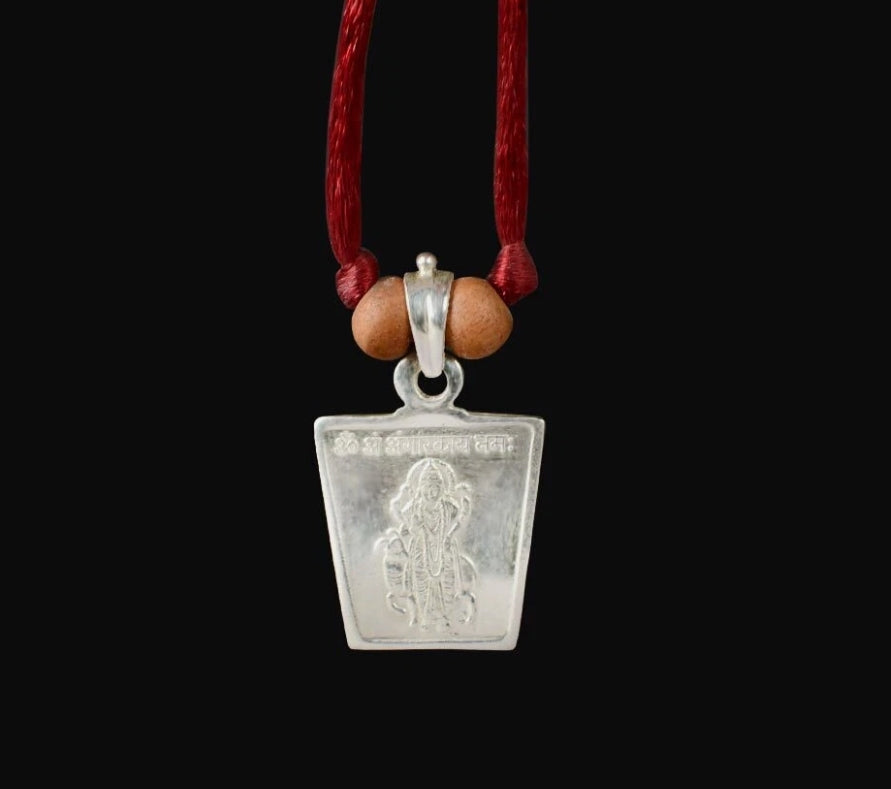 Mangal (Mars) Planet Yantra Pendant Pure Silver Activated & Energized Locket