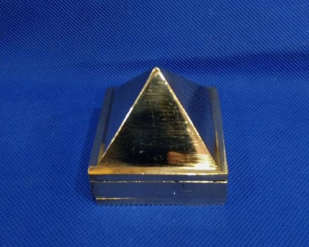 Brass Pyramid Set 3 Layer For Entrance/Main Door 1 Inch Activated & Energized