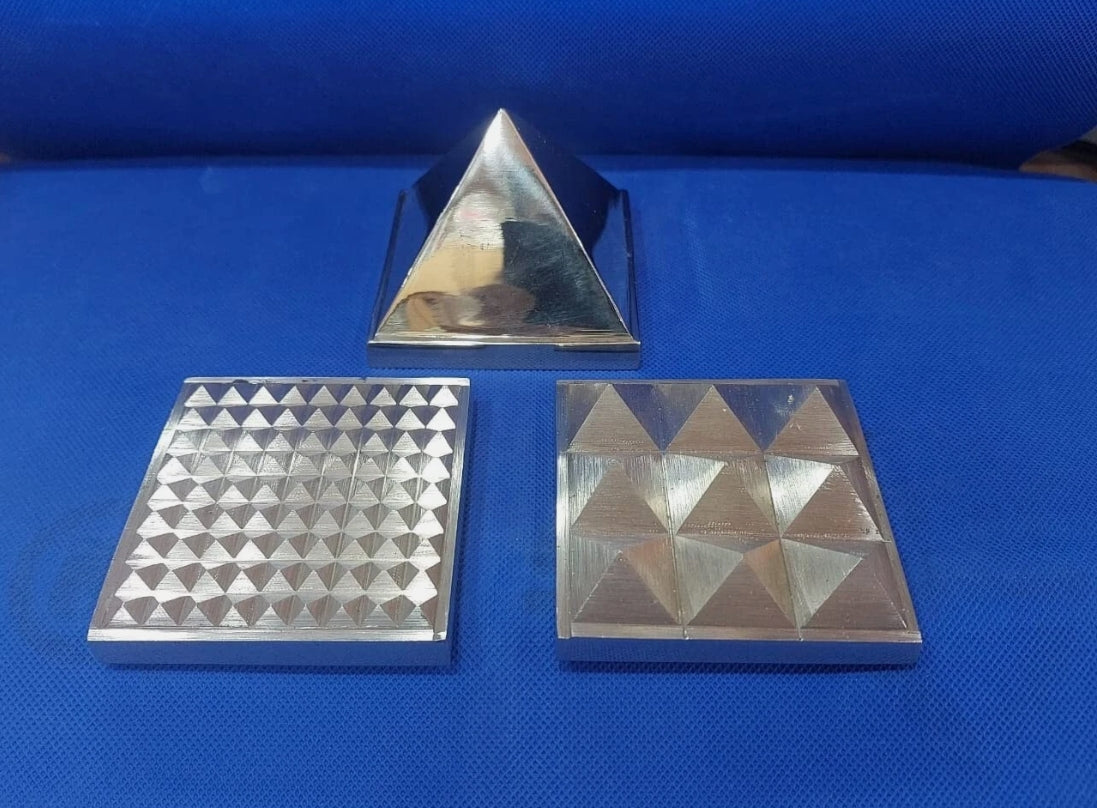 Brass Pyramid Set 3 Layer For Entrance/Main Door 3 Inch Activated & Energized