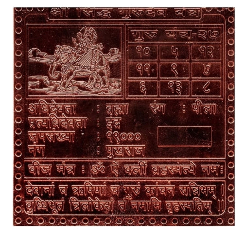 Guru (Jupiter) Planet Yantra 1.50 Inch
