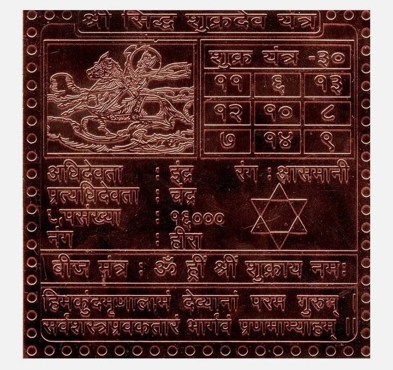 Shukra (Venus) Planet Yantra 1.50 Inch