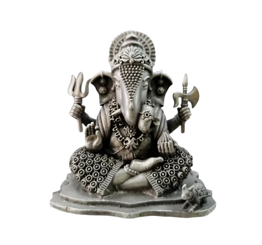 Dagdusheth Ganpati Idol In Pure 925 Silver